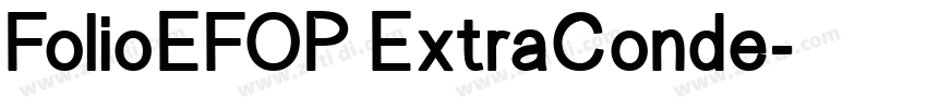 FolioEFOP ExtraConde字体转换
